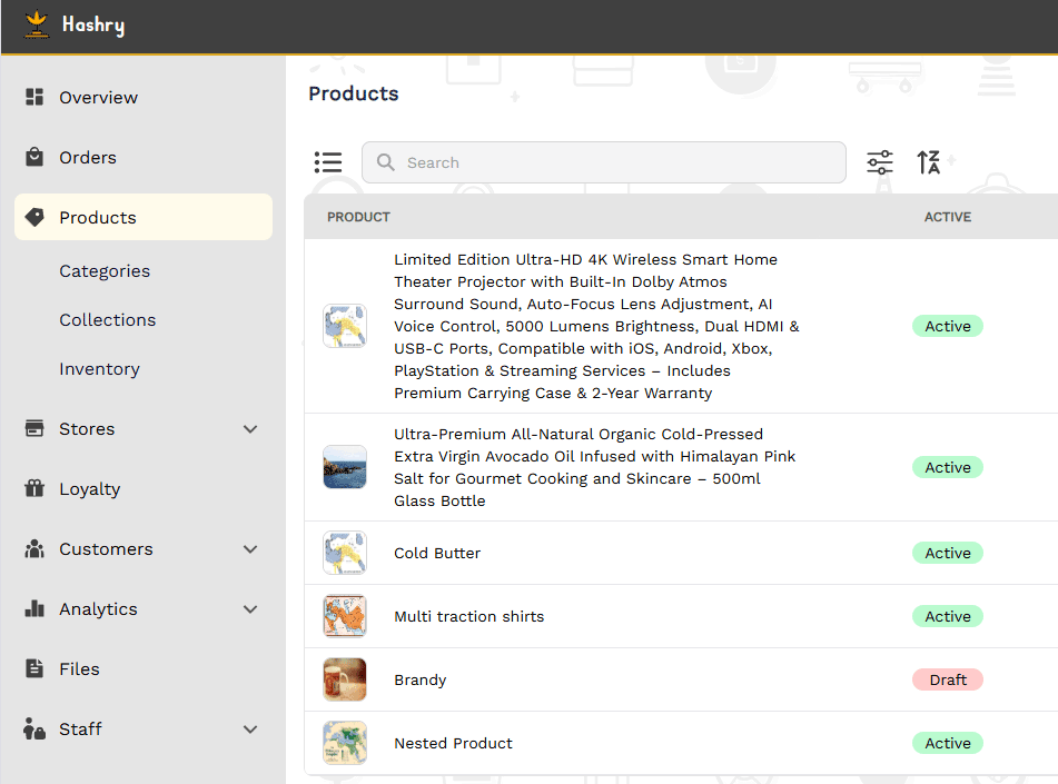 Hashry Platform Screenshot